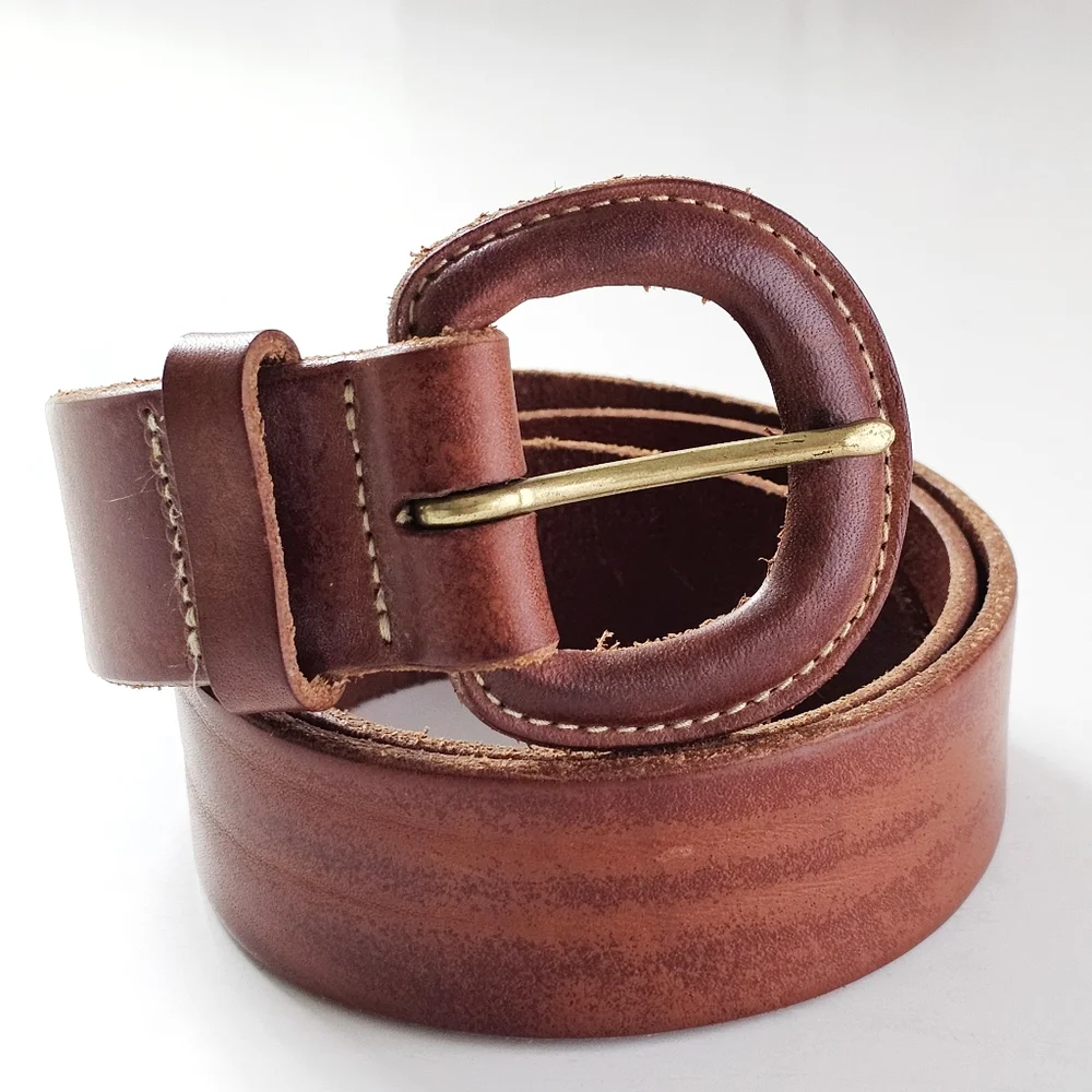 Polo Ralph Lauren Italian Saddle Genuine Leather Brown Belt Men’s Medium 75/30